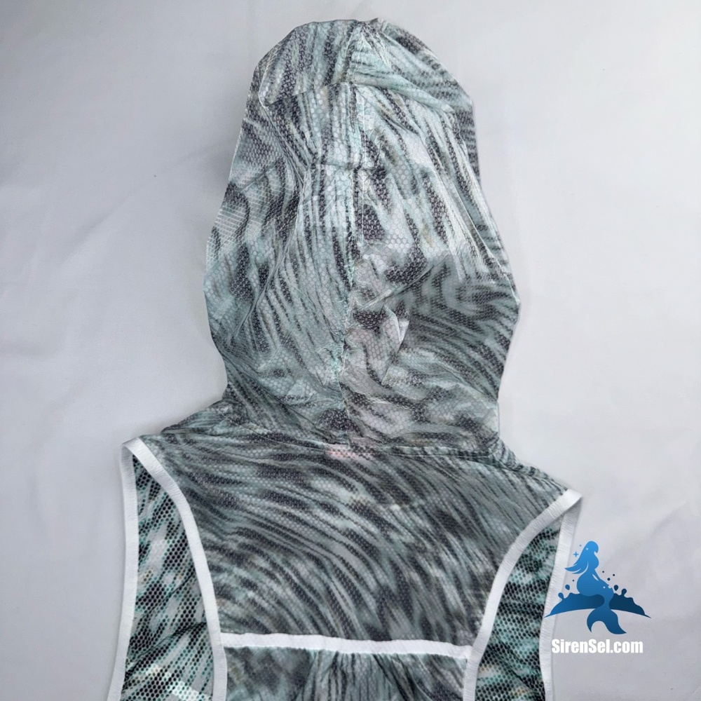 1149 NWT Nike Tech Hyperfuse Hooded Vest - Size M – Light Aqua Grey - Picture 7 of 16